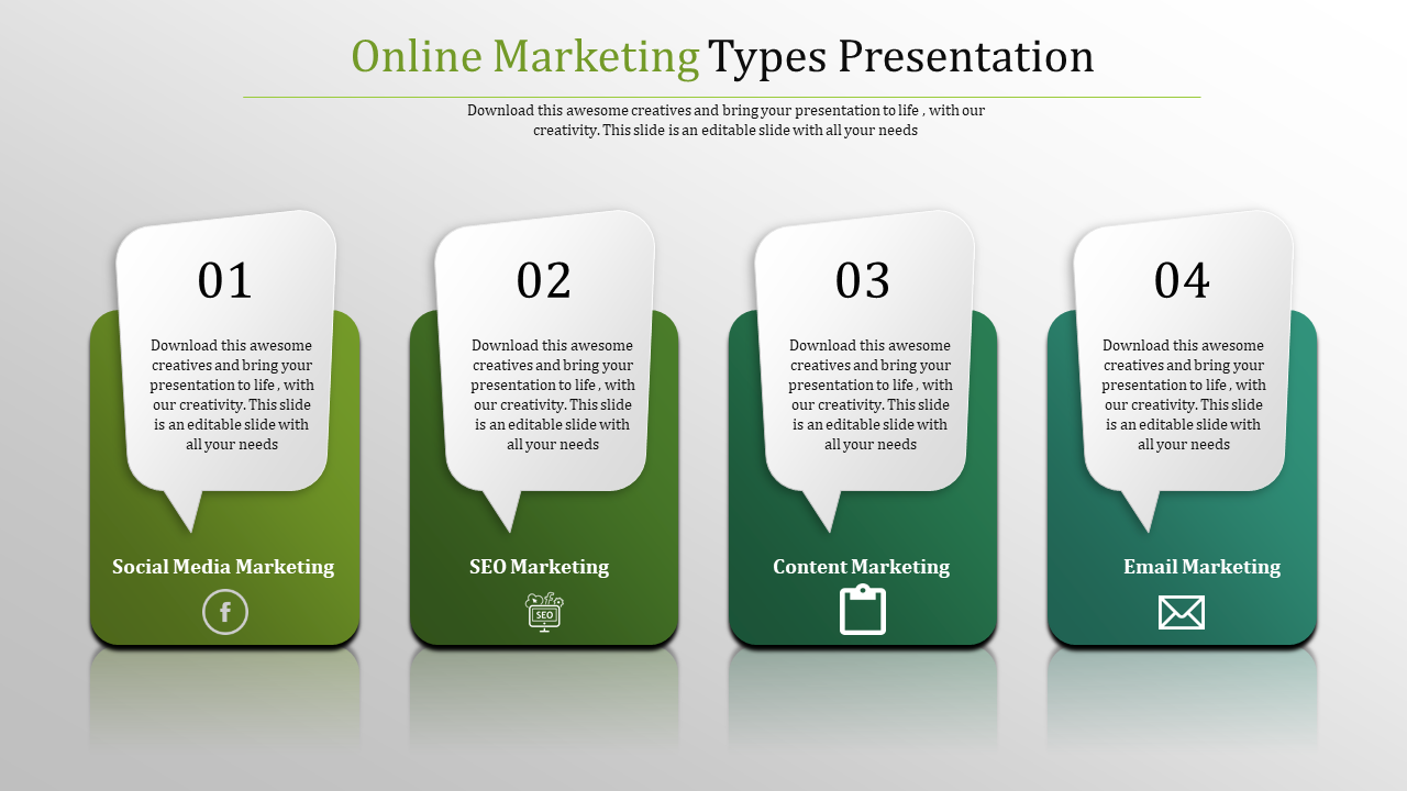 Free - Creative Online Marketing Templates PowerPoint Presentation